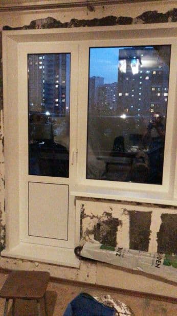 Установка окон на улице Рочдельская, профиль Евролайн
